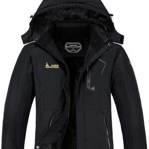 Women’s Waterproof Ski Jacket – Hooded, Warm Winter Snow Coat, Windbreaker